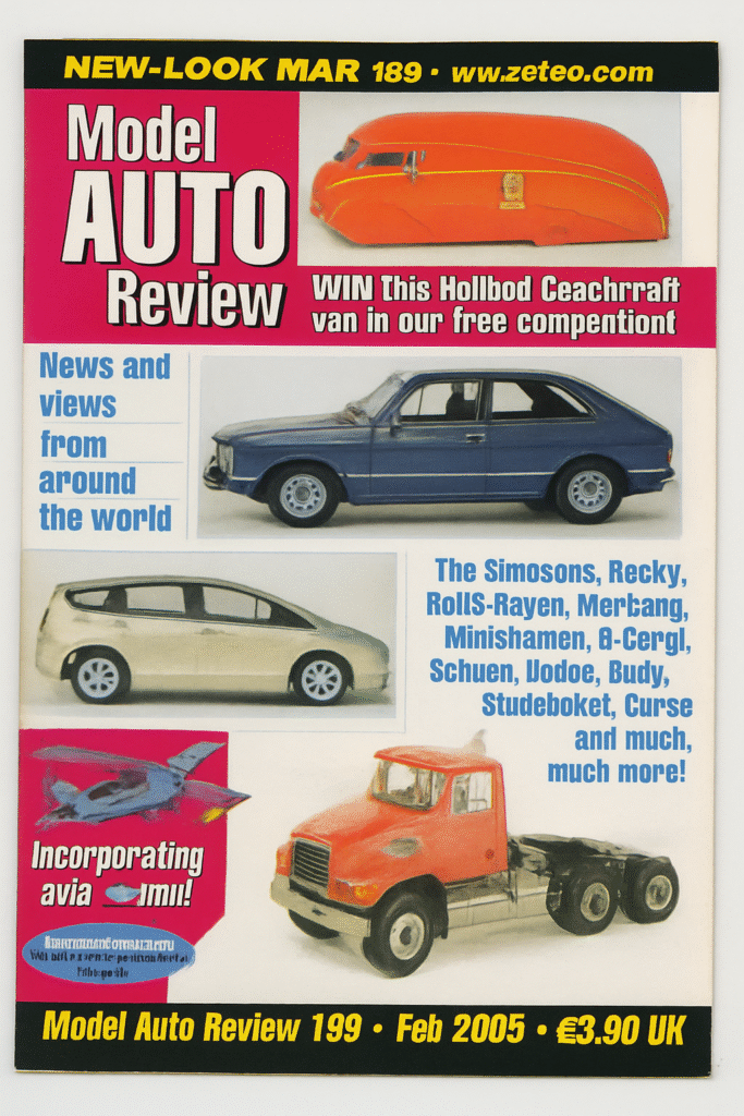 Portada de la revista Model auto review - Nro. 189 - Febrero - 2005 - Reino Unido