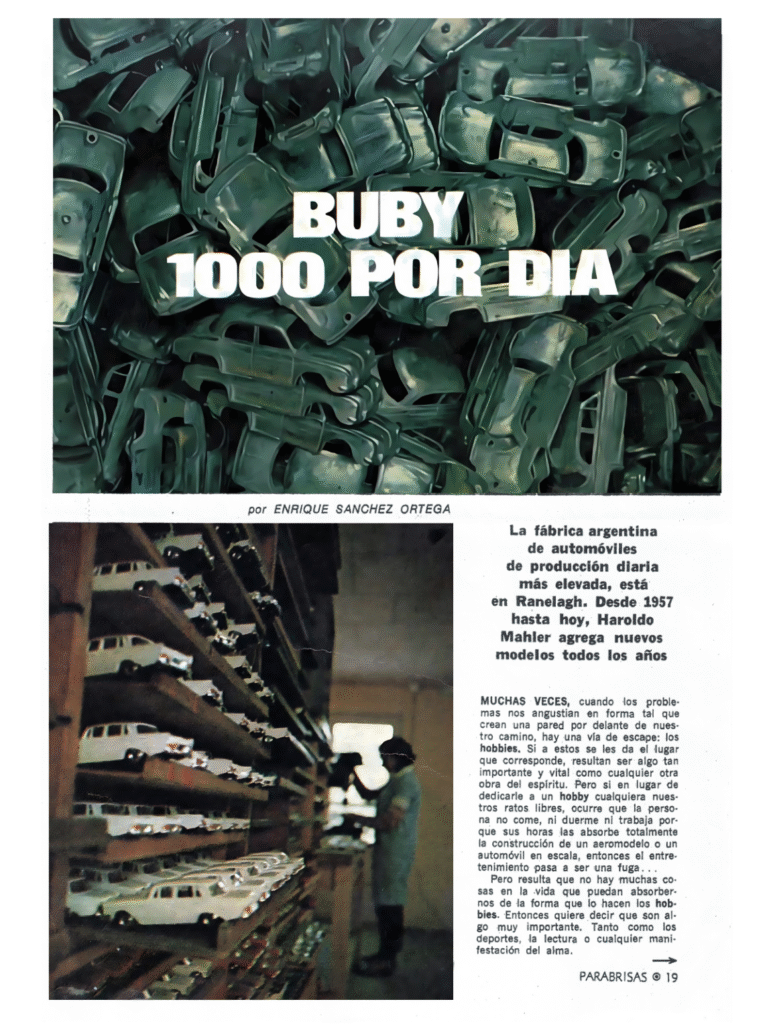 Facsimil de la página 19 de la revista Parabrisas - Nro. 80 - Agosto - 1967 - Argentina