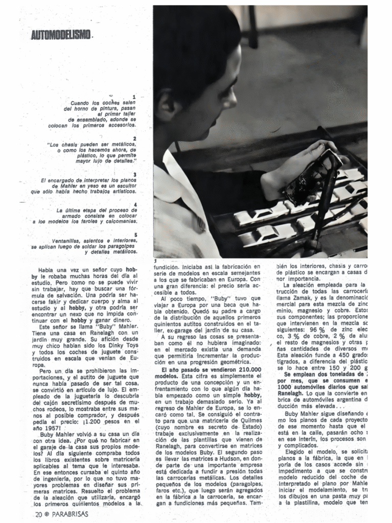 Facsimil de la página 20 de la revista Parabrisas - Nro. 80 - Agosto - 1967 - Argentina