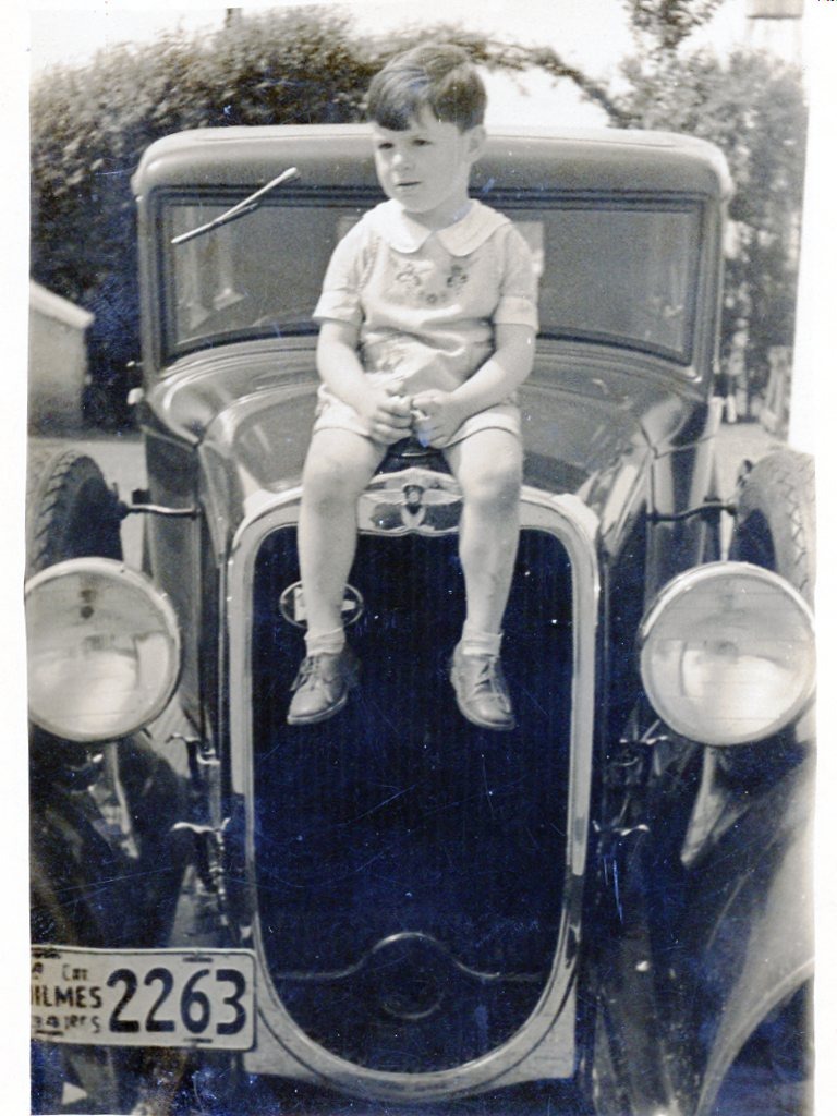 Haroldo "Buby" Mahler en su infancia.